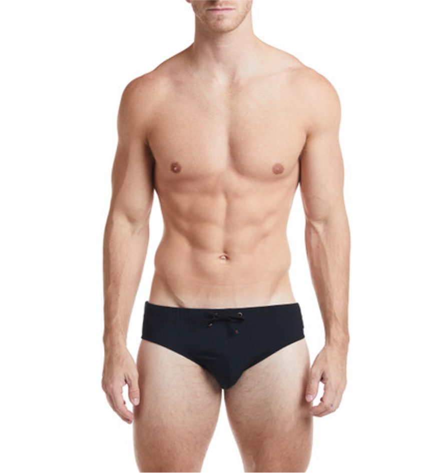 COLIN - Solid Wine Bikini Swim Brief