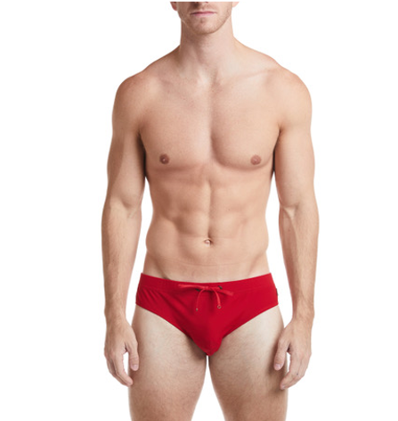 COLIN - Solid Wine Bikini Swim Brief