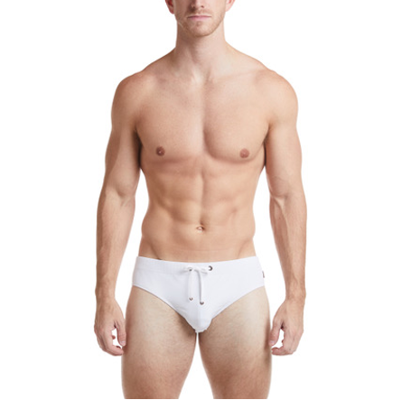 COLIN - Solid Wine Bikini Swim Brief